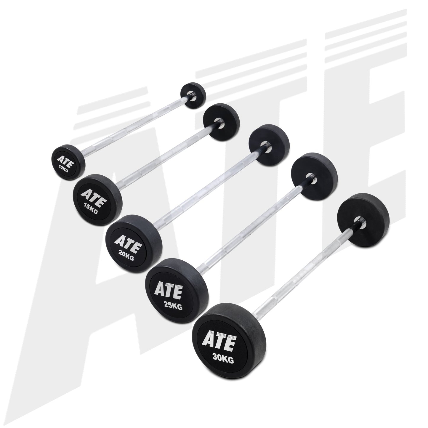 Urethane Fixed Weight Bar - Straight - 100kg Set - ATEONLINESHOP