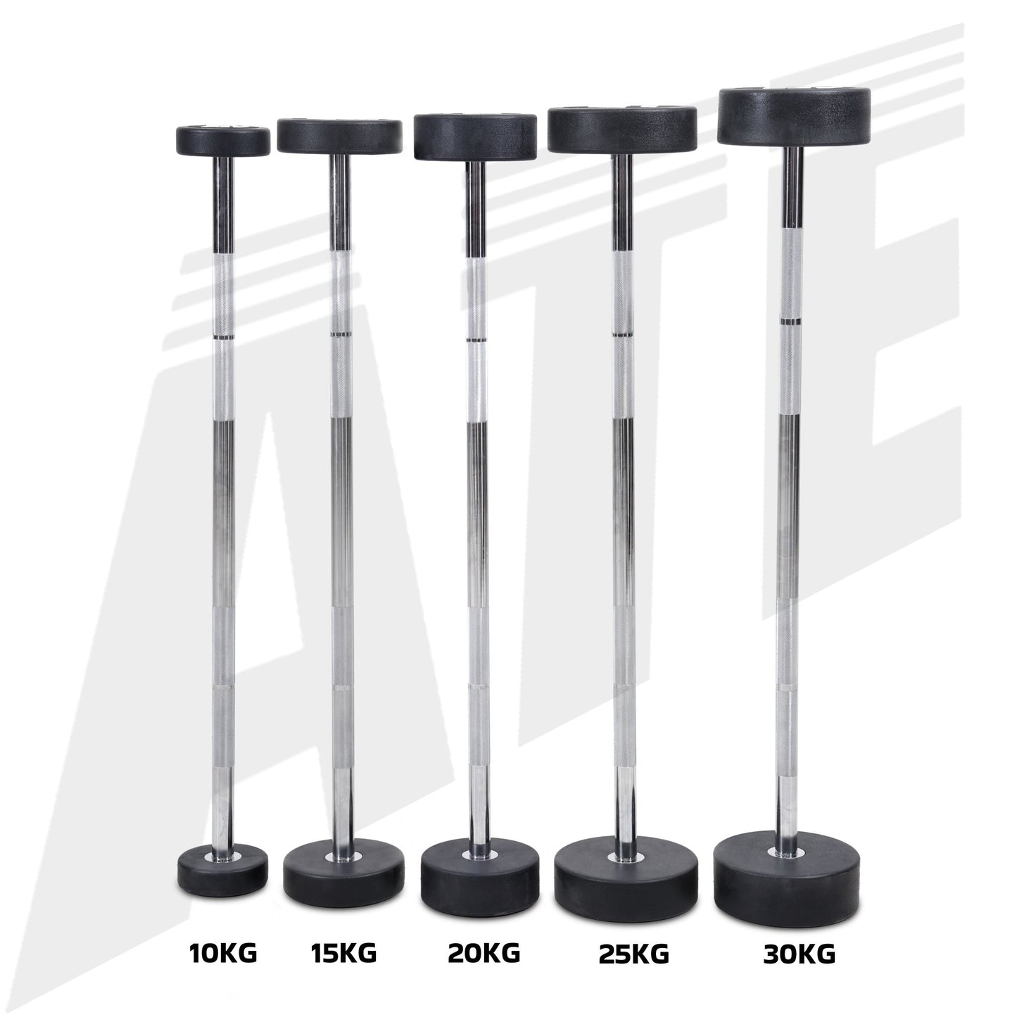 Urethane Fixed Weight Bar - Straight - 100kg Set - ATEONLINESHOP