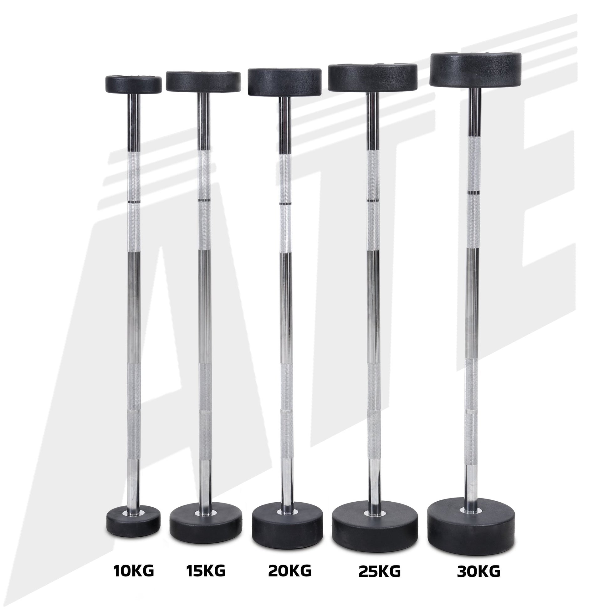 Urethane Fixed Weight Bar - Straight - 100kg Set - ATEONLINESHOP