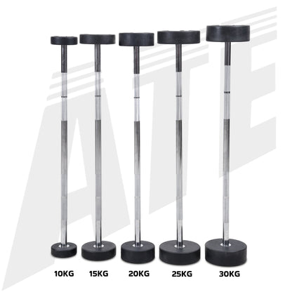 Urethane Fixed Weight Bar - Straight - 100kg Set - ATEONLINESHOP