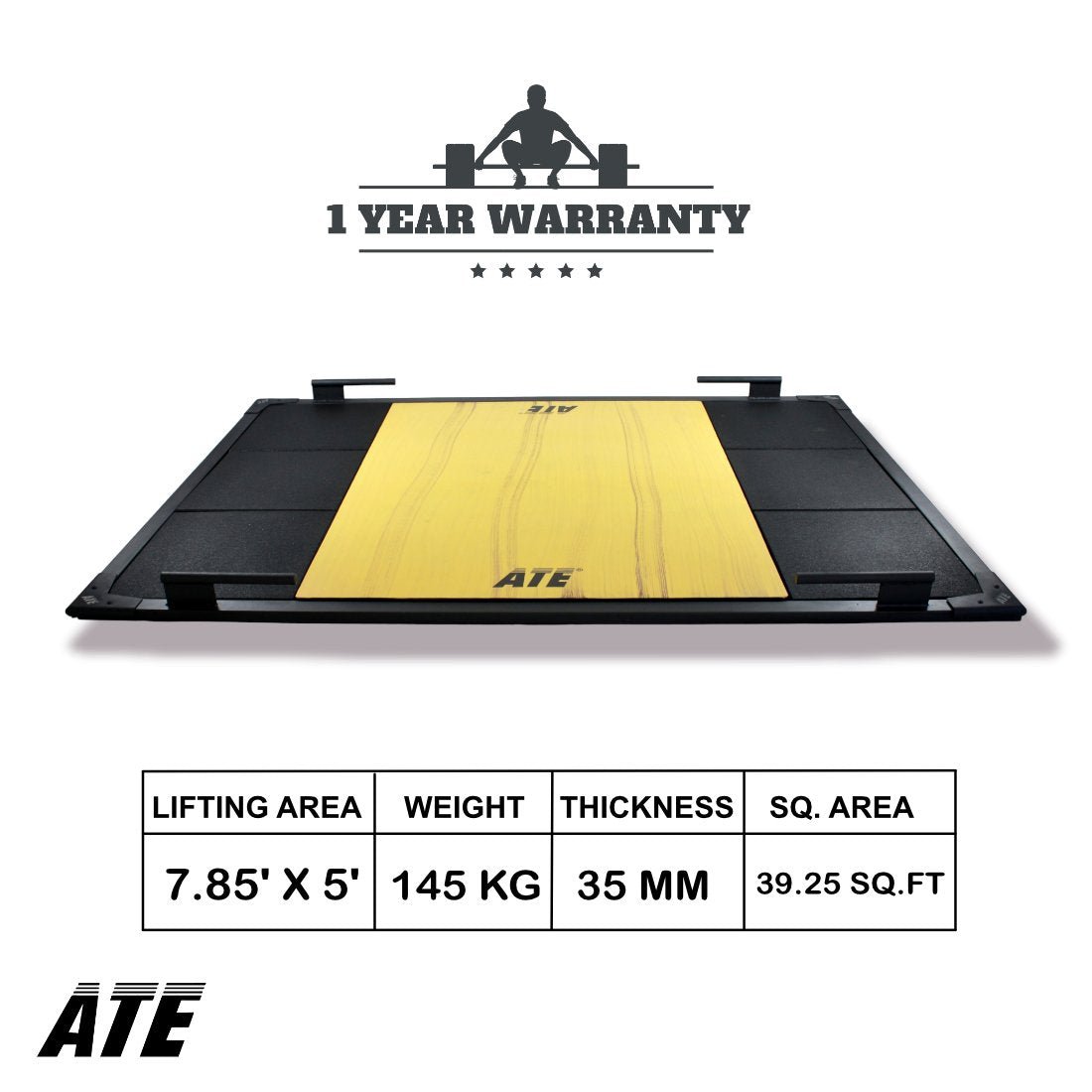 Weightlifting Platform Pro (7.85 ft. x 5 ft. x 35mm) - ATEONLINESHOP
