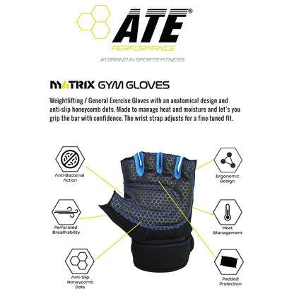 ATE Matrix Gym Gloves - ATEONLINESHOP