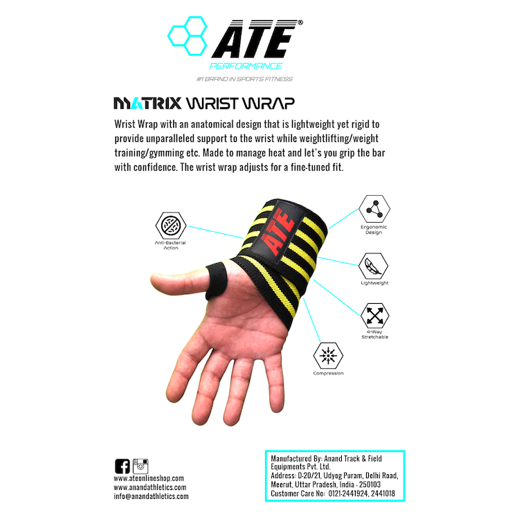 ATE Matrix Wrist Wrap - ATEONLINESHOP