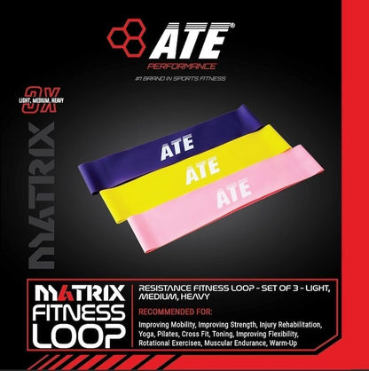 Resistance Loop (Set of 3) - ATE Matrix Fitness - ATEONLINESHOP